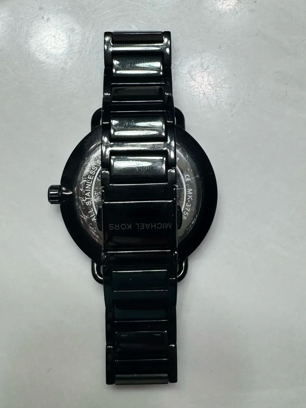 Michael Kors Women’s Black  Watch with Crystal Accent Dial